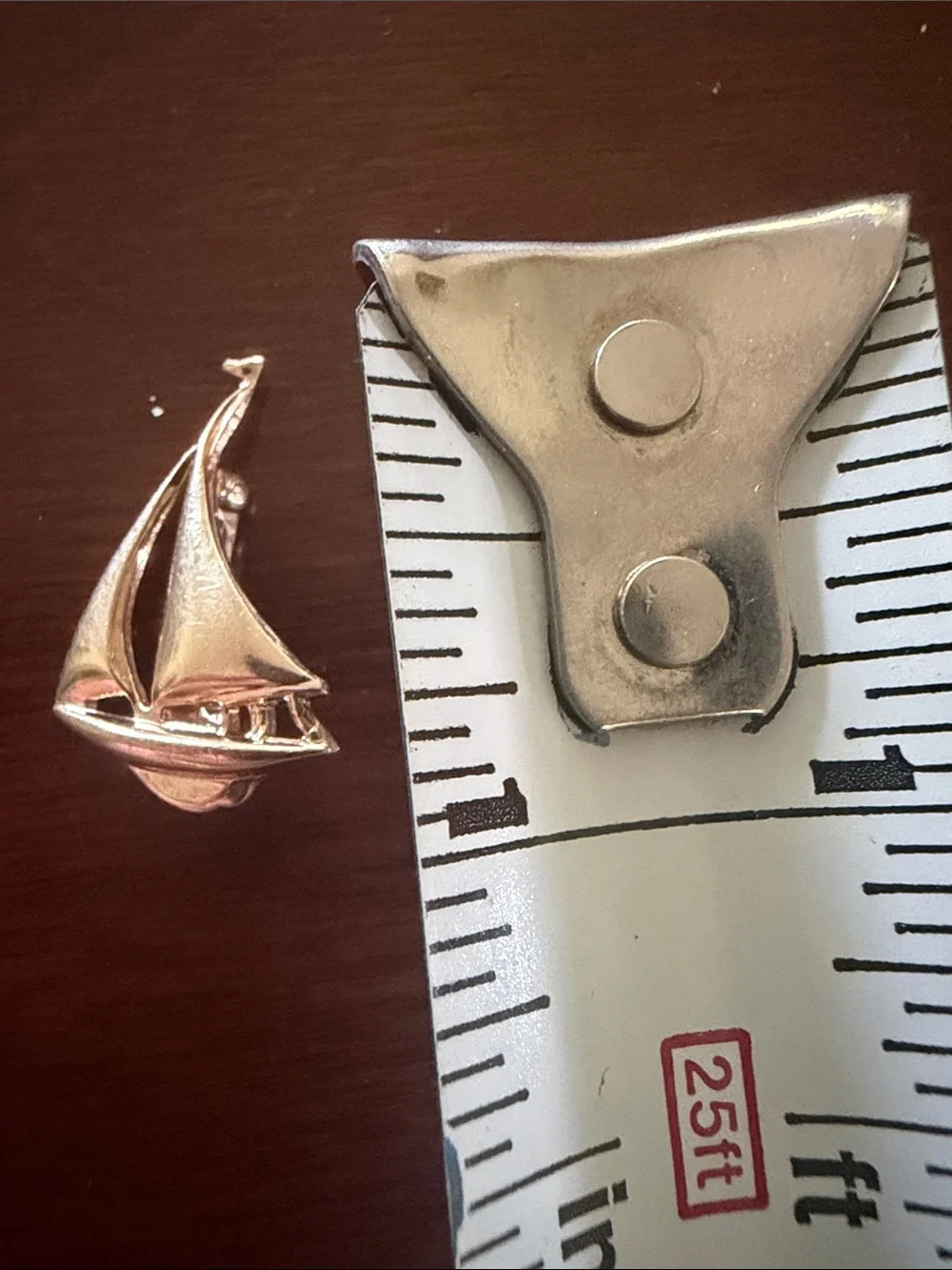Vintage B.A. Ballou & Co. 12K gold sailboat pin/brooch